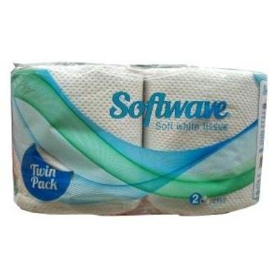 SOFTWAVE WHITE TSSUE 2PLY (PACK OF 48)