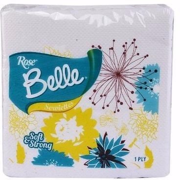 ROSE BELLE SERVIETTE (x 36)